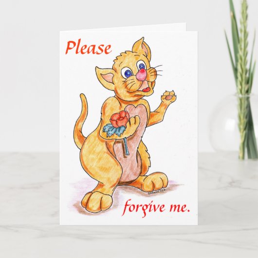 Je suis Désolé Carte (Devant)