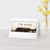 Je suis désolé carte (Fleur jaune)