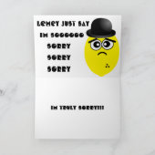 Je suis désolé carte d'excuses (Intérieur)