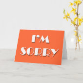 Je suis désolé cartes (Fleur jaune)