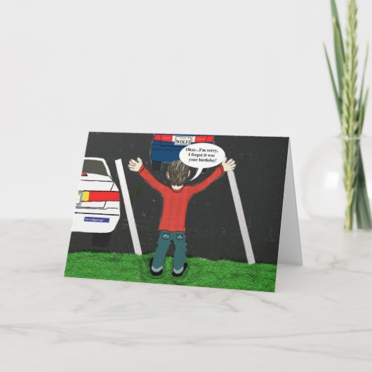 Je suis désolé d'avoir oublié votre carte d'annive (Devant)