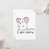 Je suis désolé de pleurer le timbre de carte de so (Devant/Arrière en situation)