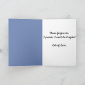 Je suis désolé ! J'étais une tasse ! Carte (Intérieur)