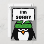 Je suis désolé pour la carte postale de message | (Devant / Derrière)