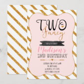 Je suis deux invitations de fête chic (Devant / Derrière)