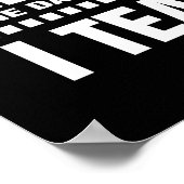 Je suis enseignant. Devis | Poster d'art typograph (Coin)