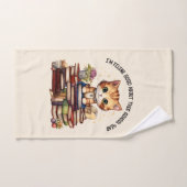 Je suis Feline bon pour cette année scolaire (Serviette à main)