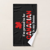 Je suis fier d'être Canadien (Serviette à main)