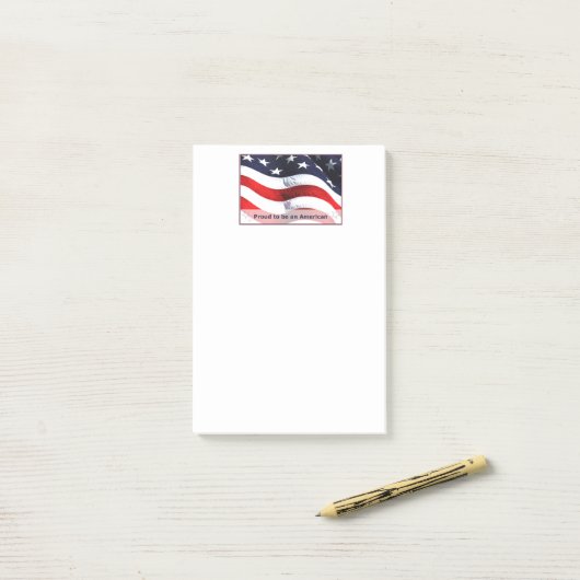 Je suis fier d'être des notes de post-it (Sur un bureau)