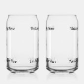 Je suis Glad Soda Glass (Gauche)