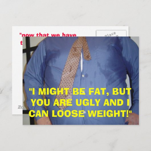 JE SUIS GRAND, VOUS ÊTES DIFFICILE - CARTE POST (Devant / Derrière)