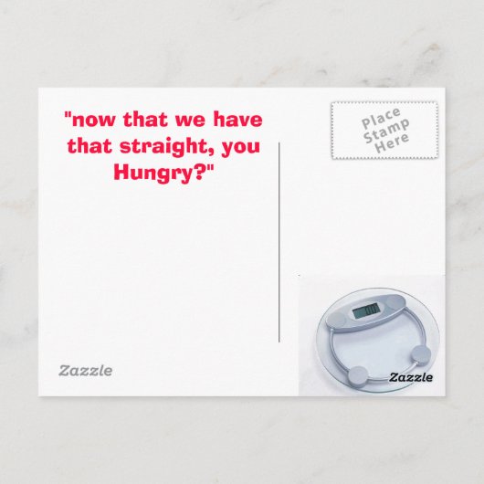 JE SUIS GRAND, VOUS ÊTES DIFFICILE - CARTE POST (Dos)