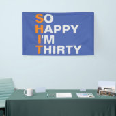 Je suis heureux d'être trente bannière (Salon professionnel)