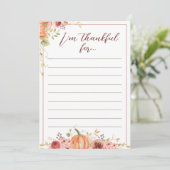 Je Suis Heureux Pour Les Cartes De Notes Thanksgiv (Debout devant)