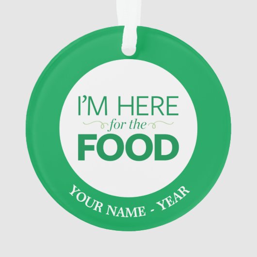 Je suis ici pour la nourriture (dos)