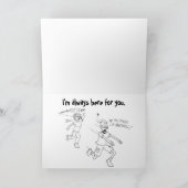 Je suis ici pour vous carte (Intérieur)