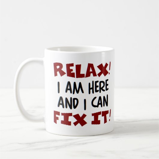 je suis ici tasse de café (Gauche)
