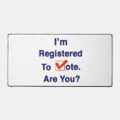 Je suis inscrit au vote 2026 (Recto)