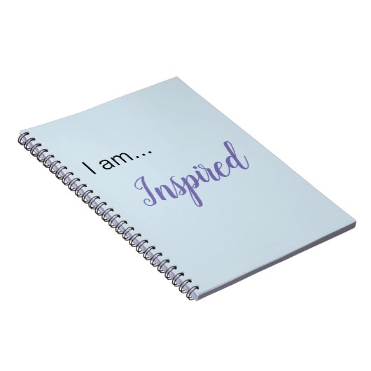 "Je suis... Inspiré" Carnet Spiral (Côté Droit)