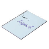 "Je suis... Inspiré" Carnet Spiral (Côté gauche)