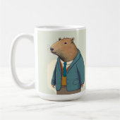 Je suis juste capable d'être ici Capybara Mug (Gauche)