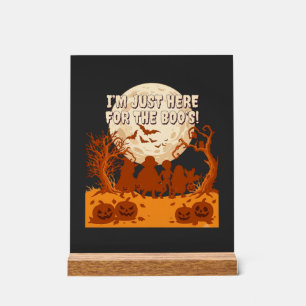Je suis juste ici Boos Halloween Enfants Silhouett