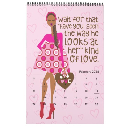 Je suis juste Sayin' 2022 Calendrier 15 mois 11" x (Feb 2026)