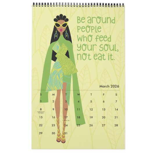 Je suis juste Sayin 2023 Calendrier 11" x 17" (Mar 2026)