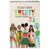 Je suis juste Sayin 2023 Calendrier 11" x 17" (Protection)
