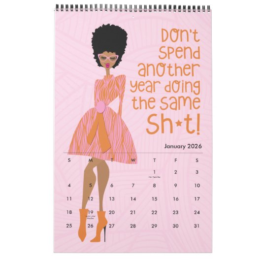 Je suis juste Sayin 2023 Calendrier 11" x 17" (Jan 2026)