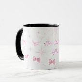 Je suis juste une tasse esthétique / Rubans roses (Devant gauche)
