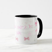 Je suis juste une tasse esthétique / Rubans roses (Devant droit)