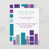 JE SUIS LA Carte de la fête juive de mariage de MO (Devant / Derrière)