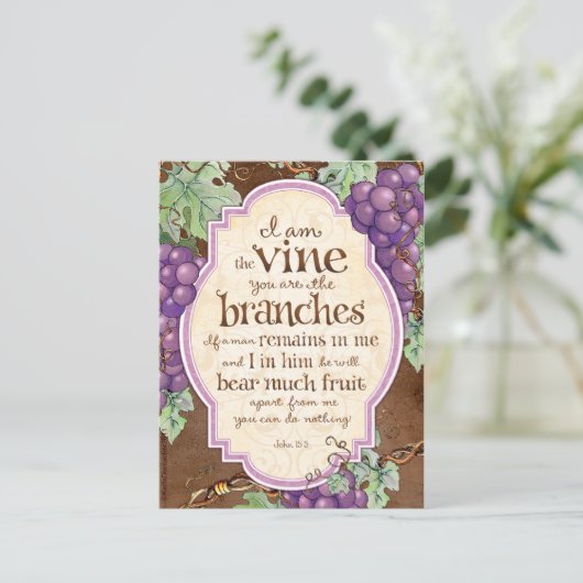 Je suis la carte postale de l'Ecriture Vigne (Debout devant)