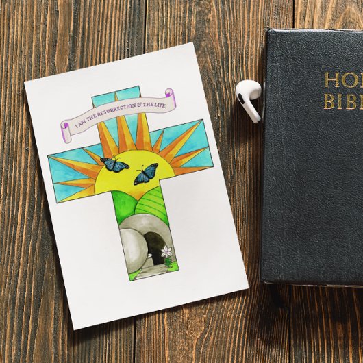 Je SUIS la carte postale inspirée de la résurrecti