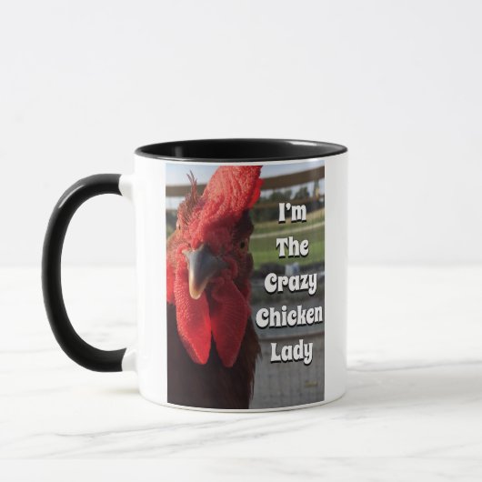 Je suis la folle chicken Lady Coffee Mug (Gauche)