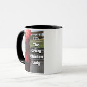Je suis la folle chicken Lady Coffee Mug (Devant gauche)