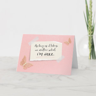 Je suis là pour vous, peu importe quelle carte