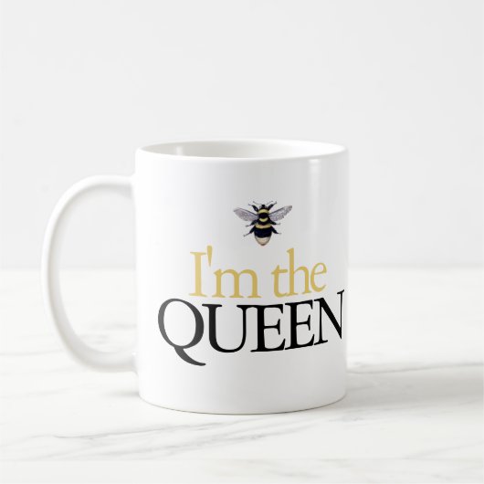 Je suis la reine Bumblebee Mug (Gauche)