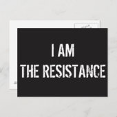 JE SUIS LA RÉSISTANCE, Carte postale (Devant / Derrière)