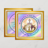 Je suis la résurrection et la vie carte postale (Devant / Derrière)