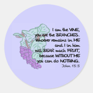 Je suis la vigne, vous êtes les branches Stickers