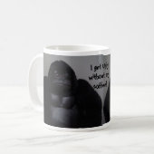 Je suis laid sans mon café - mug humoristique (Devant gauche)