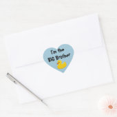 Je suis le Big Brother Heart Stickers (Enveloppe)