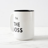 JE SUIS LE BOSS COFFEE MUG (Devant gauche)