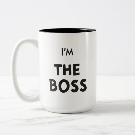 JE SUIS LE BOSS COFFEE MUG (Gauche)