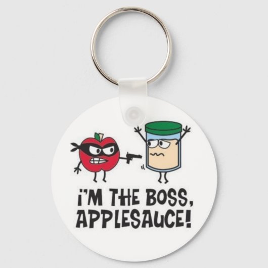 Je suis le chef Applesauce ! Porte-clés (Recto)