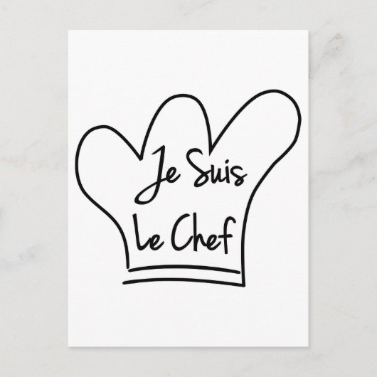 Je Suis Le Chef Briefkaart (Voorkant)