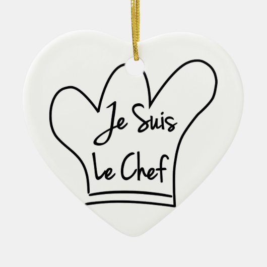 Je Suis Le Chef Keramisch Ornament (Voorkant)