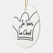 Je Suis Le Chef Keramisch Ornament (Links)